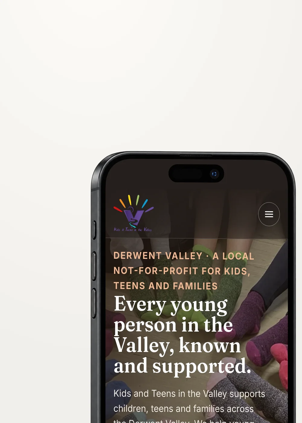 KTV website on a phone
